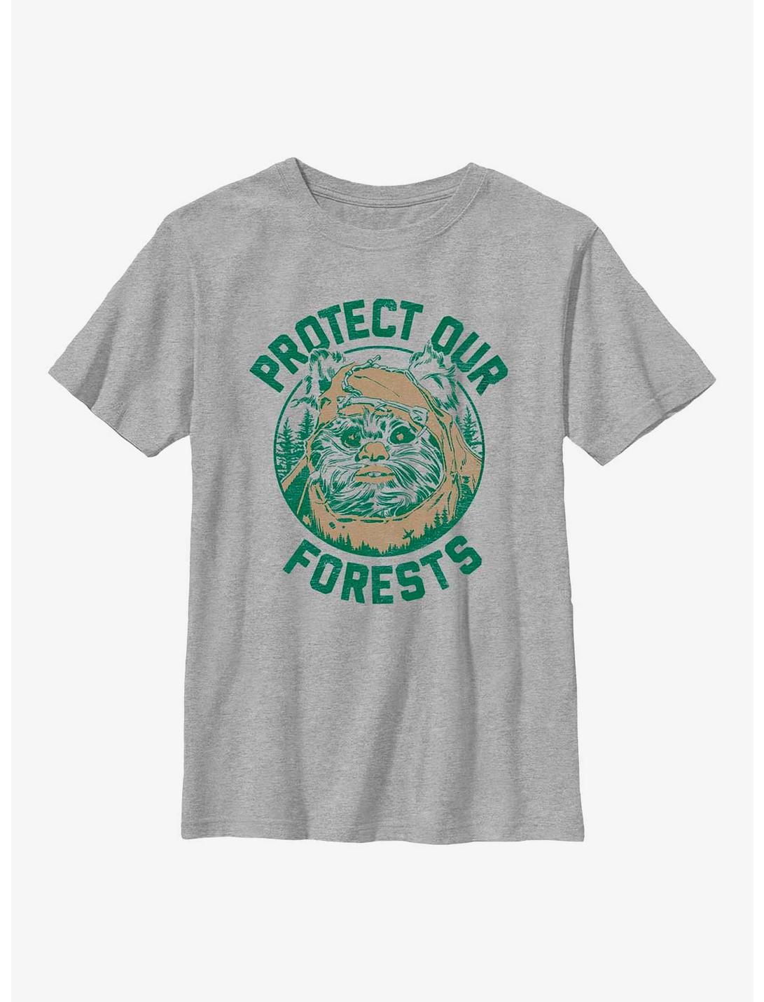 Star Wars Earth Day Ewok Forest Youth T-Shirt, ATH HTR, hi-res