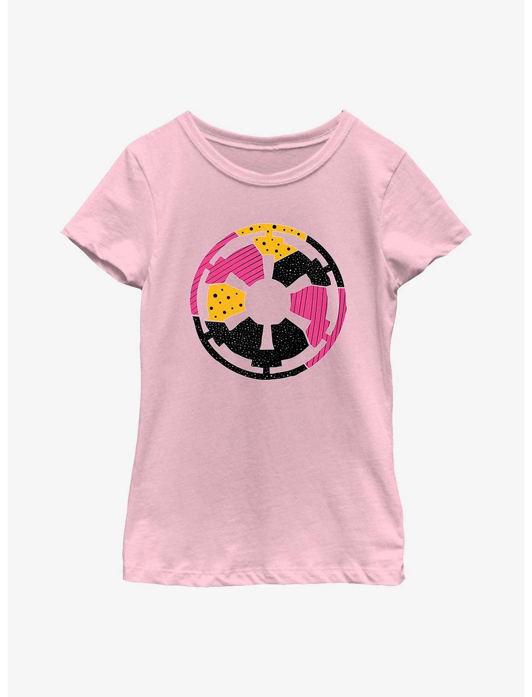 Star Wars Geometric Shaped Empire Symbol Youth Girls T-Shirt, PINK, hi-res