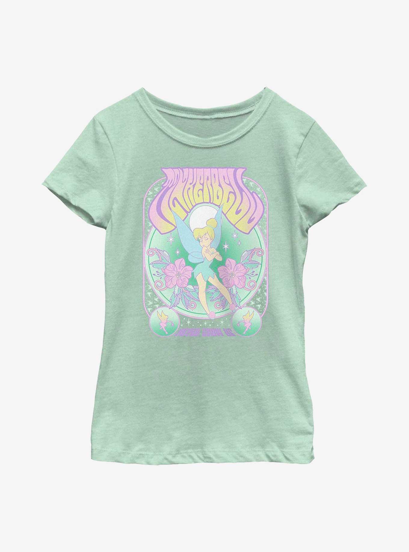 Disney Tinker Bell Retro Icon Youth Girls T-Shirt, , hi-res