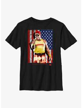WWE Hulk Hogan American Flag Youth T-Shirt, , hi-res