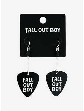 Fall Out Boy Guitar Pick Drop Earrings, , hi-res