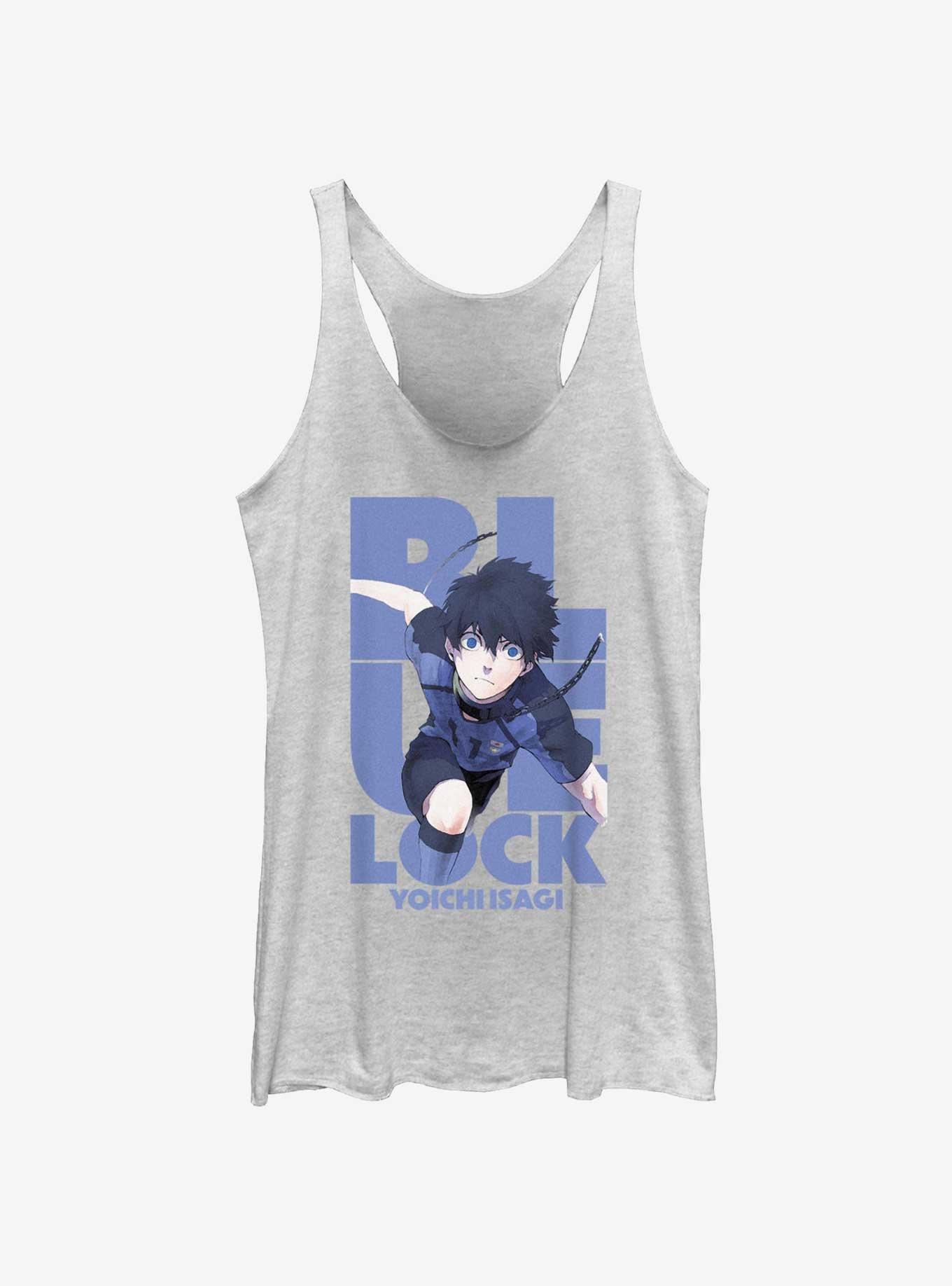 Blue Lock Yoichi Isagi Girls Tank, WHITE HTR, hi-res