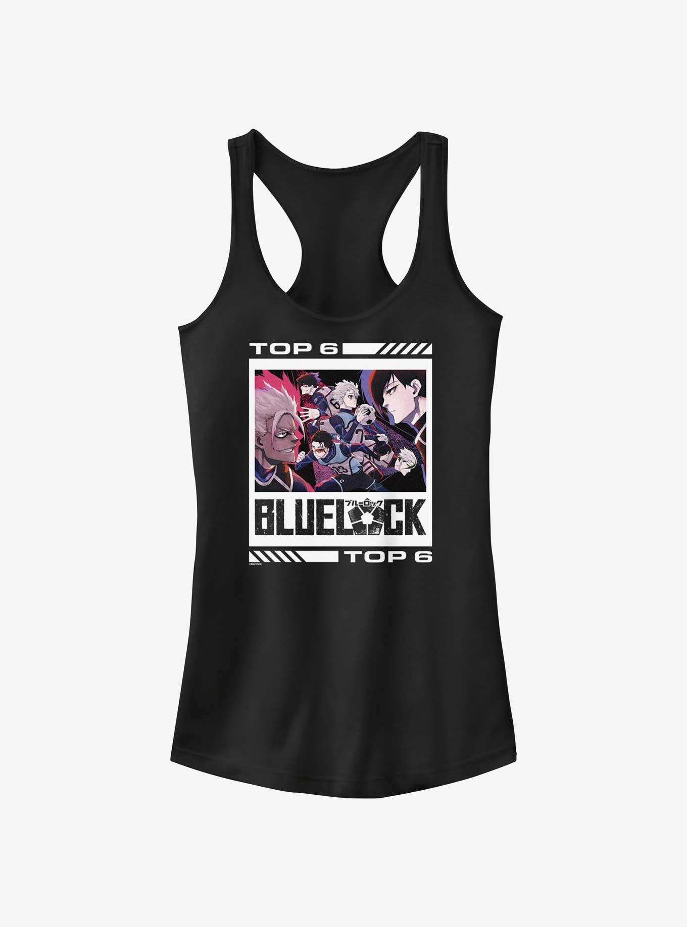 Blue Lock Top 6 Players Girls Tank, BLACK, hi-res