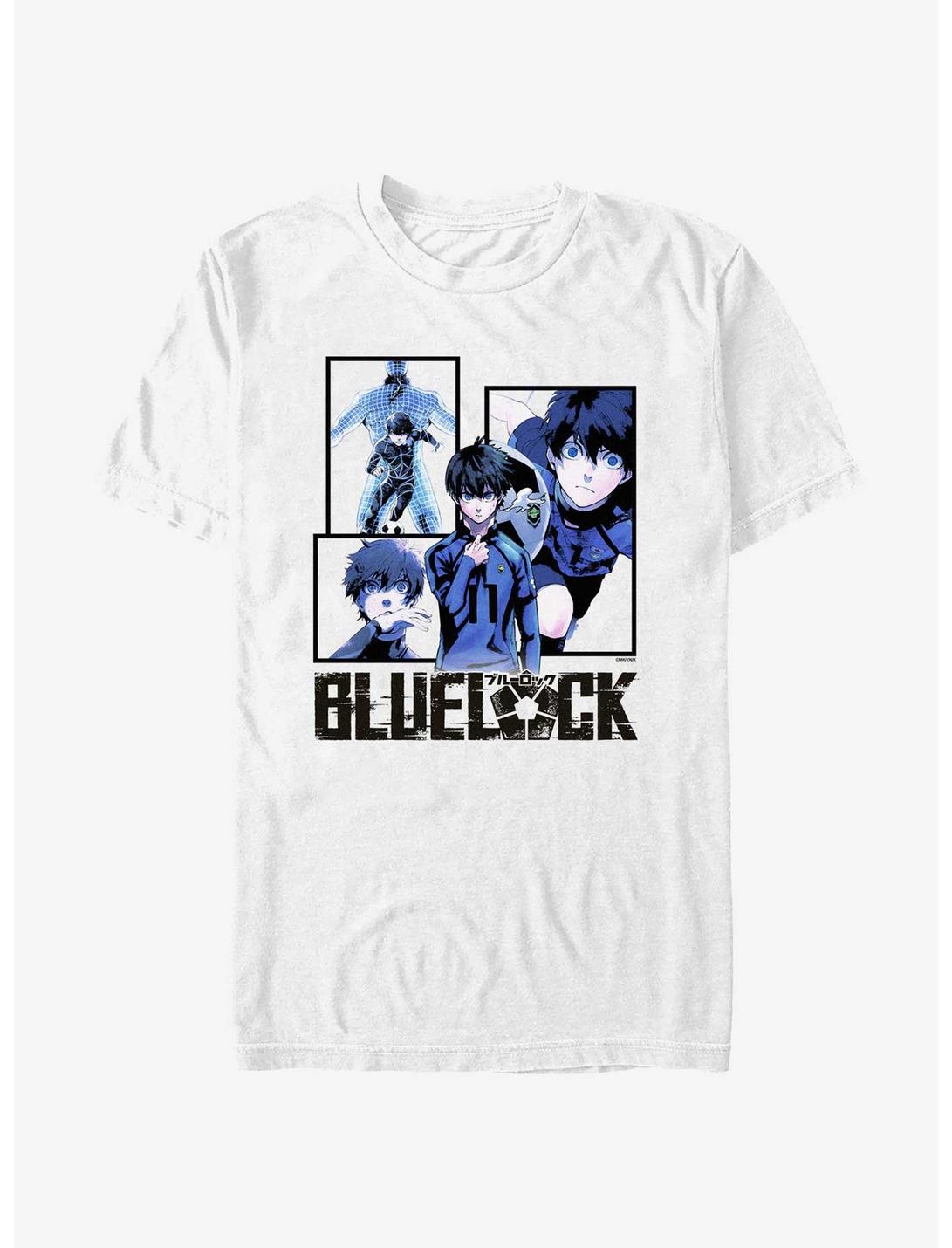 Blue Lock Yoichi Isagi Collage T-Shirt, WHITE, hi-res