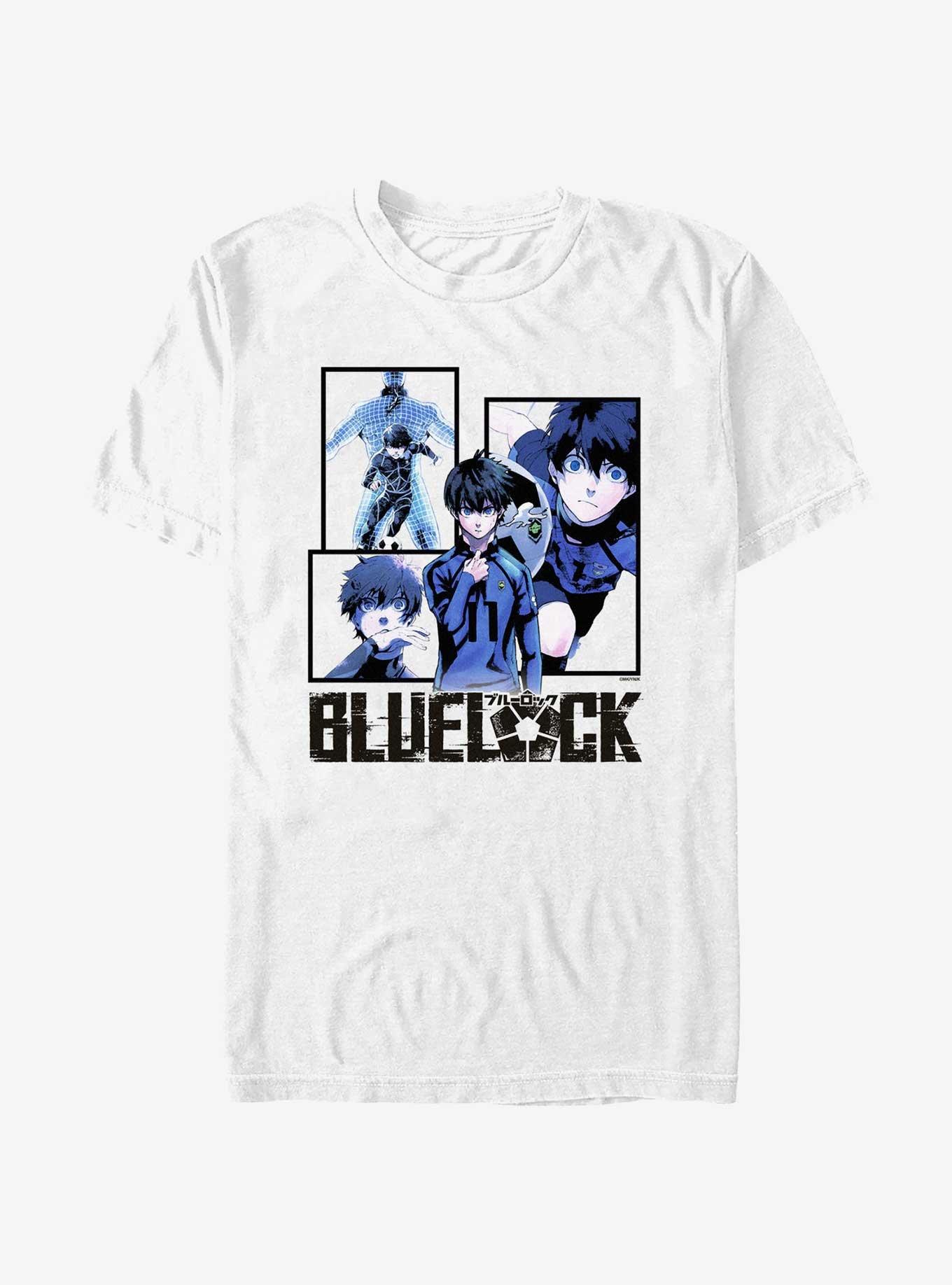 Blue Lock Yoichi Isagi Collage T-Shirt, WHITE, hi-res