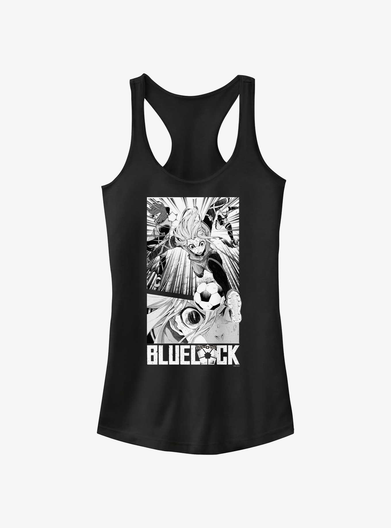 Blue Lock Hyoma Chigiri Kick Poster Girls Tank, BLACK, hi-res