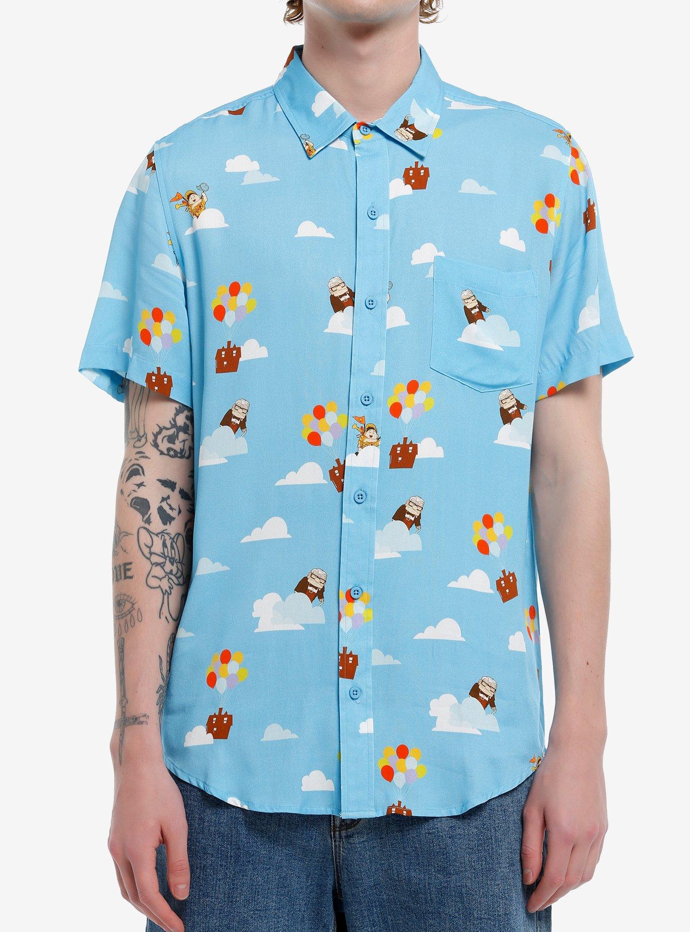 Pixar Disney Torrid outlet Plus 6 Aqua Toy Story Print Button Down Short Sleeve Blouse