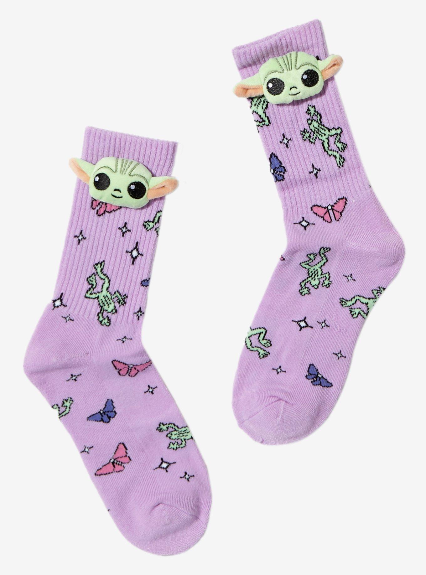 Star Wars The Mandalorian Grogu 3D Crew Socks, , hi-res