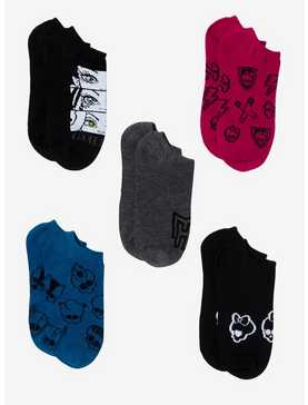 Monster High Icons No-Show Socks 5 Pair, , hi-res