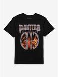 Pantera Cowboys From Hell Flames T-Shirt, BLACK, hi-res