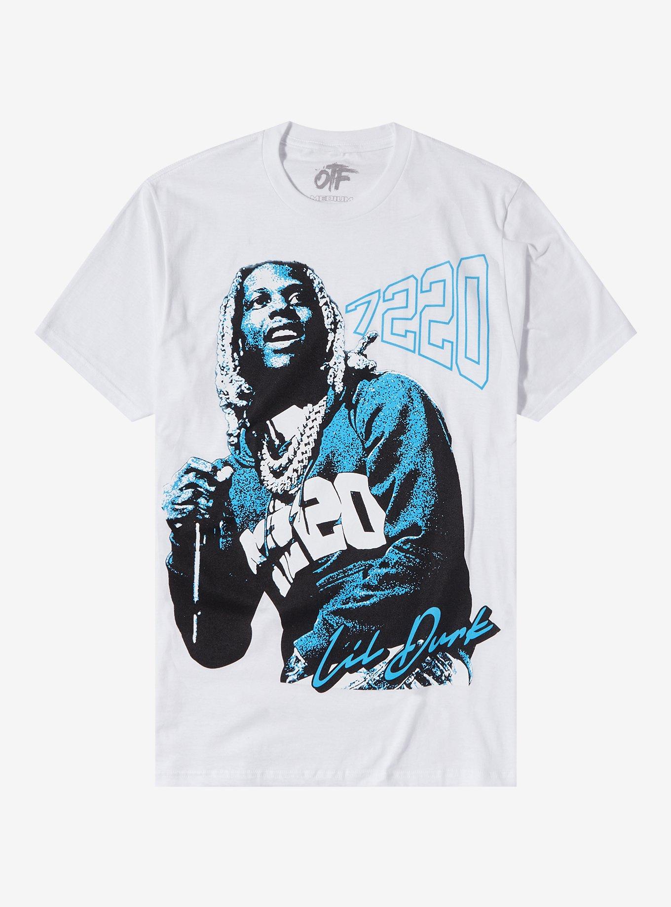 Lil Durk 7220 Portrait T-Shirt, BRIGHT WHITE, hi-res