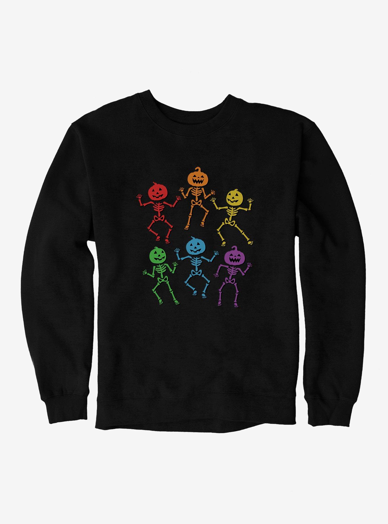 Hot Topic Rainbow Skeletons Sweatshirt