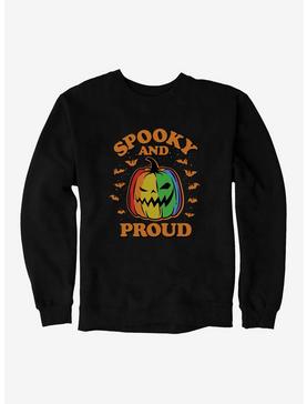 Hot Topic Spooky And Proud Rainbow Jack-O'-Lantern Sweatshirt, , hi-res