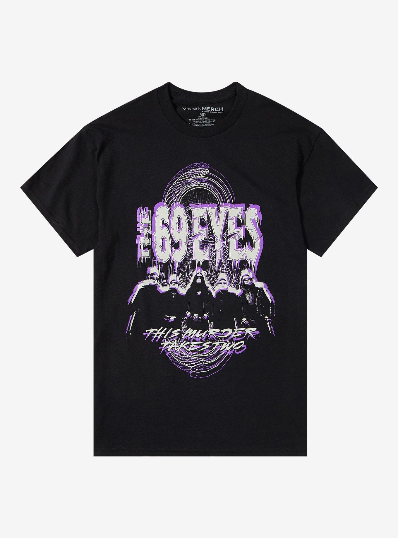 The 69 Eyes Murder Takes Two T-Shirt, BLACK, hi-res