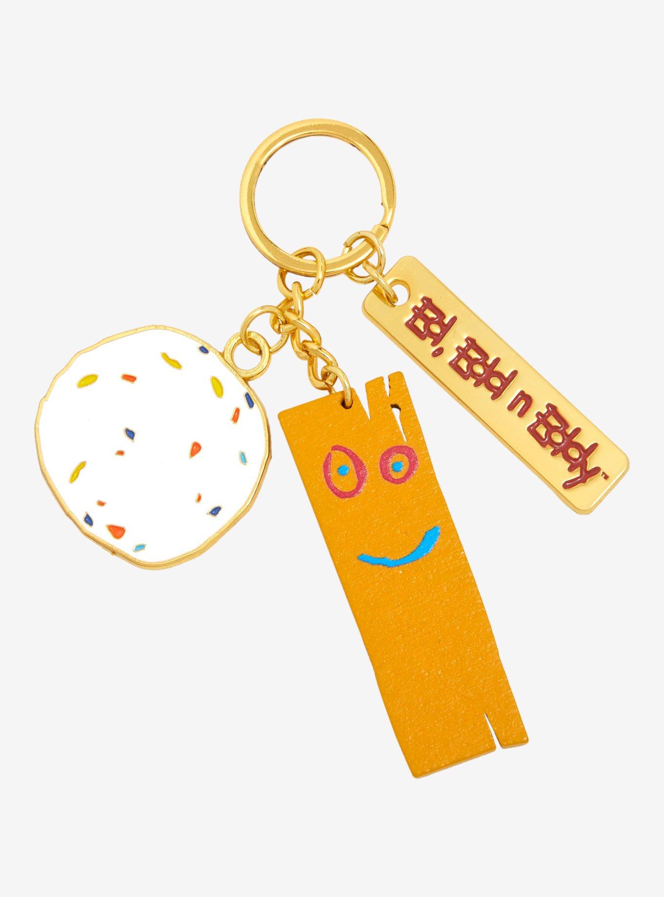 Ed, Edd n Eddy Plank Multi-Charm Keychain - BoxLunch Exclusive, , hi-res