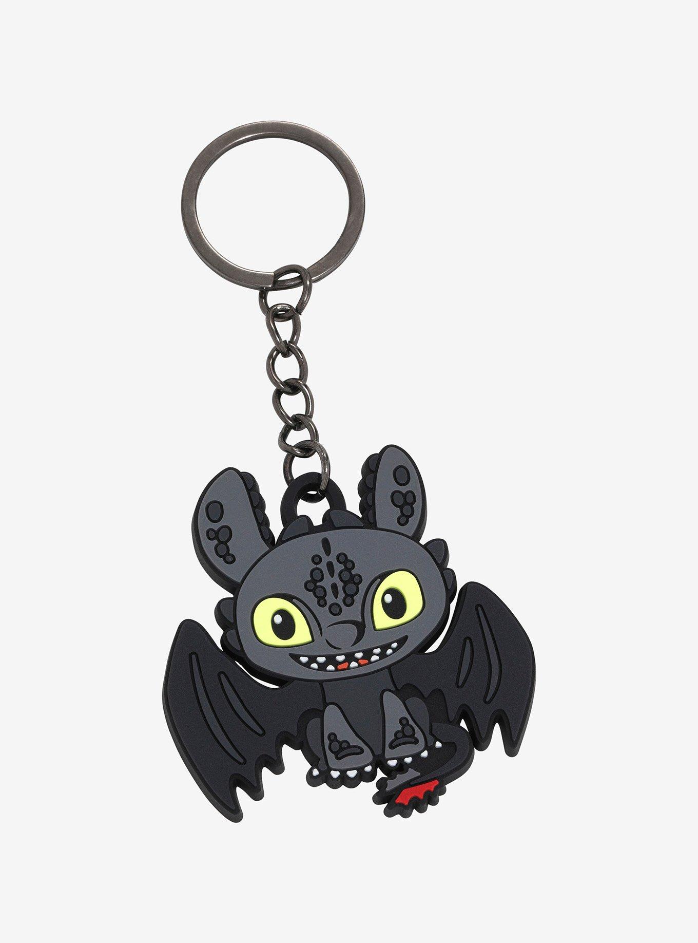 How to Train Your Dragon Toothless Keychain - BoxLunch Exclusive, , hi-res