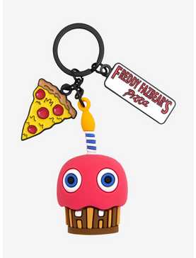 Five Nights at Freddy's Cupcake & Pizza Multi-Charm Keychain - BoxLunch Exclusive, , hi-res