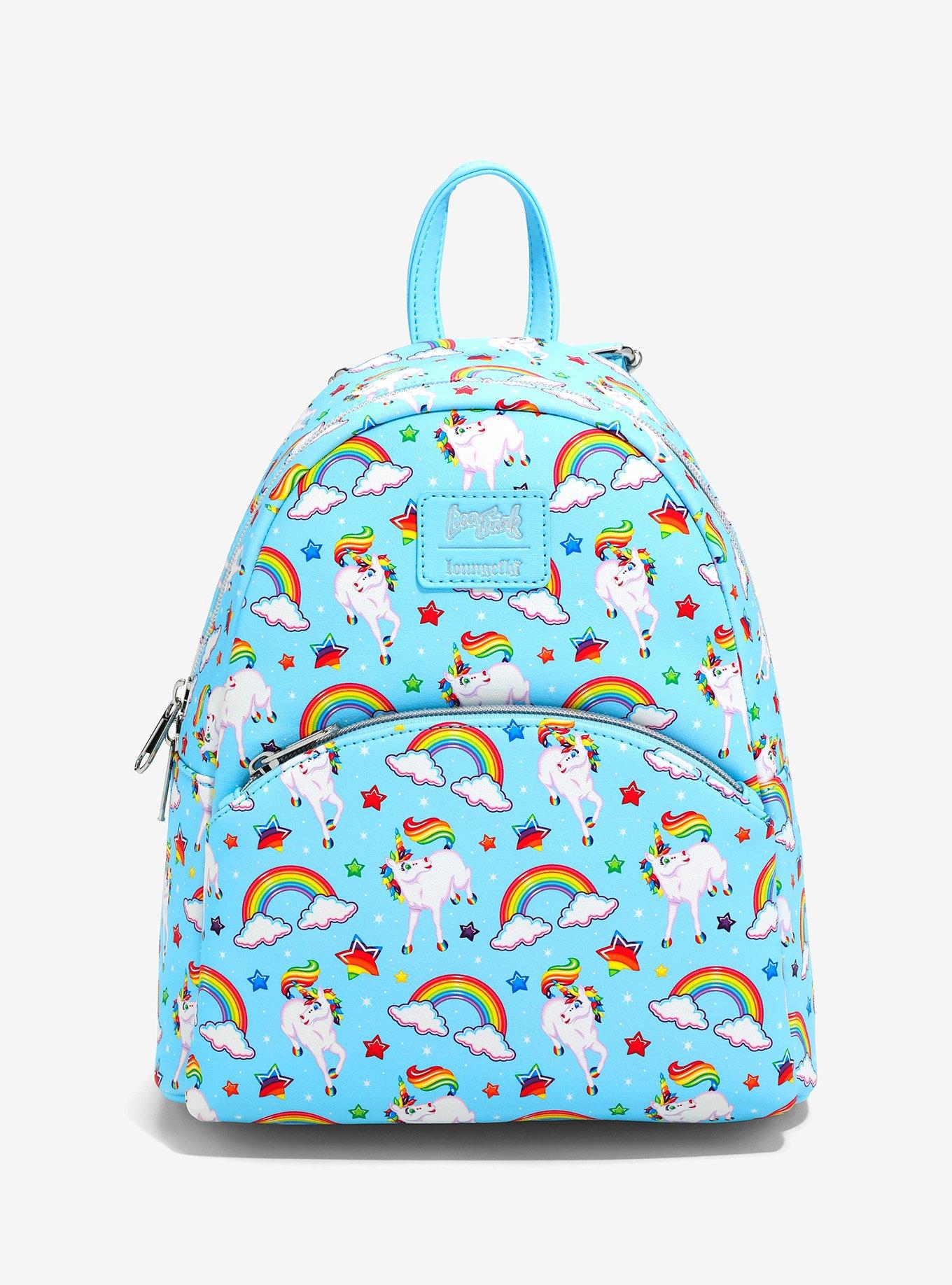 Loungefly Lisa Frank iridescent store sticker mini backpack