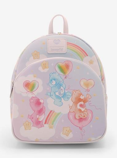 【Lounge Fly】Care Bears Cloud Party Mini Backpack Care Bears Loungefly Mini Backpack - Cloud Party