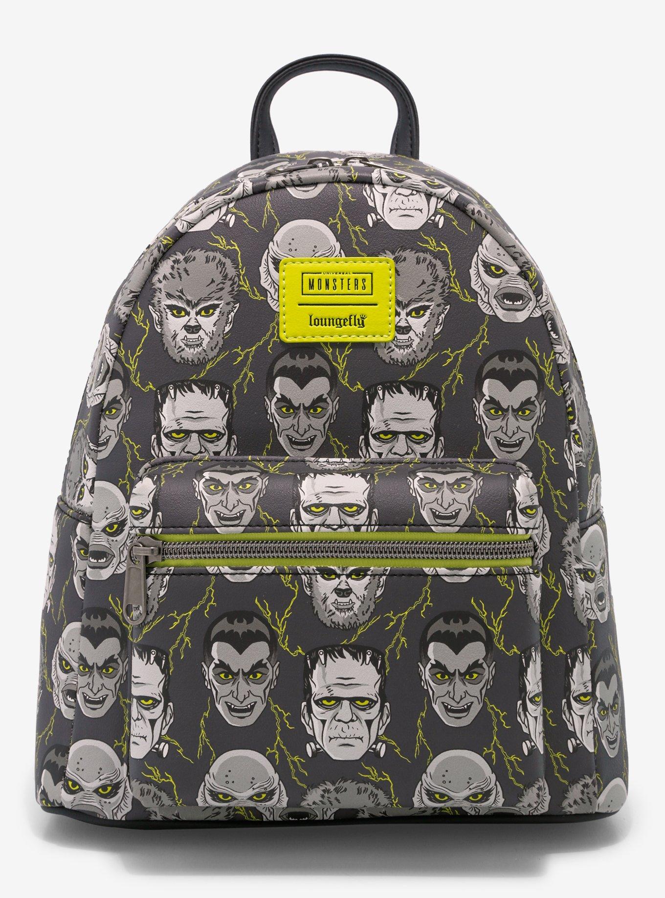 Loungefly Universal Monsters Faces Mini Backpack, , hi-res