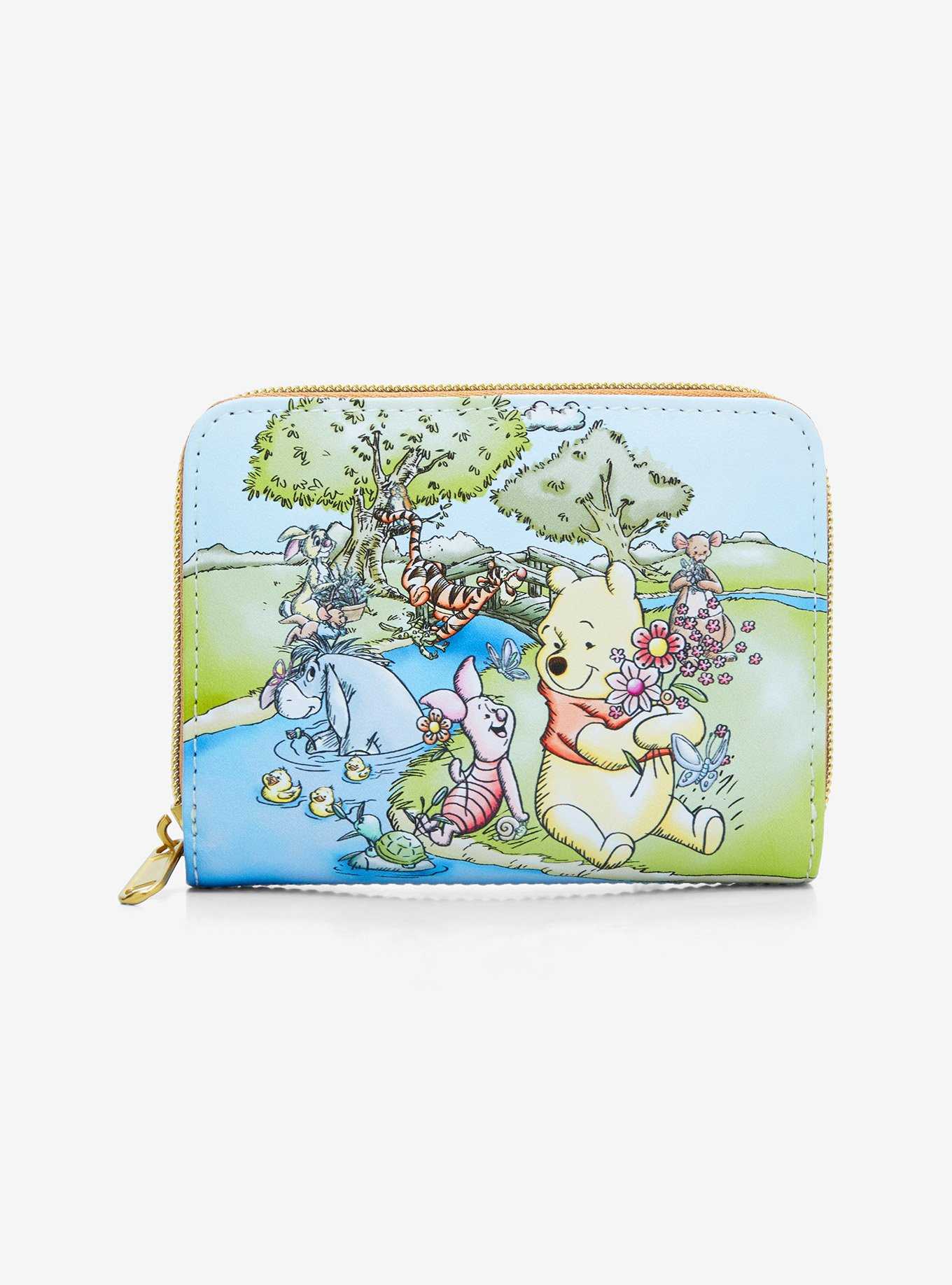 Loungefly Disney Winnie The Pooh Spring Scene Mini Zipper Wallet, , hi-res