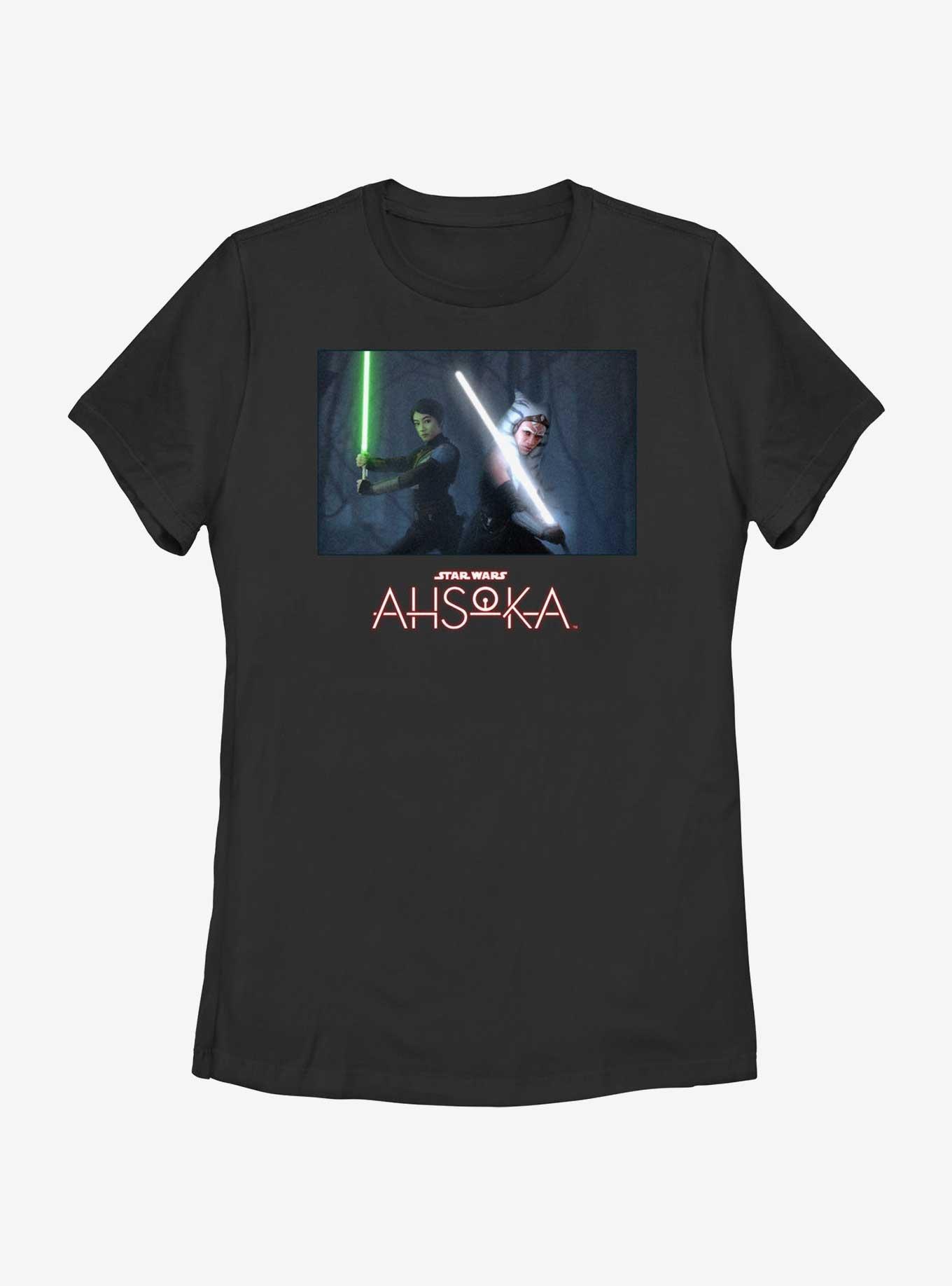 Disney Ahsoka Sabine and Ahsoka Lightsaber Stance Womens T-Shirt, , hi-res