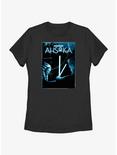 Disney Ahsoka vs. Baylan Skoll Lightsaber Battle Poster Womens T-Shirt BoxLunch Web Exclusive, BLACK, hi-res