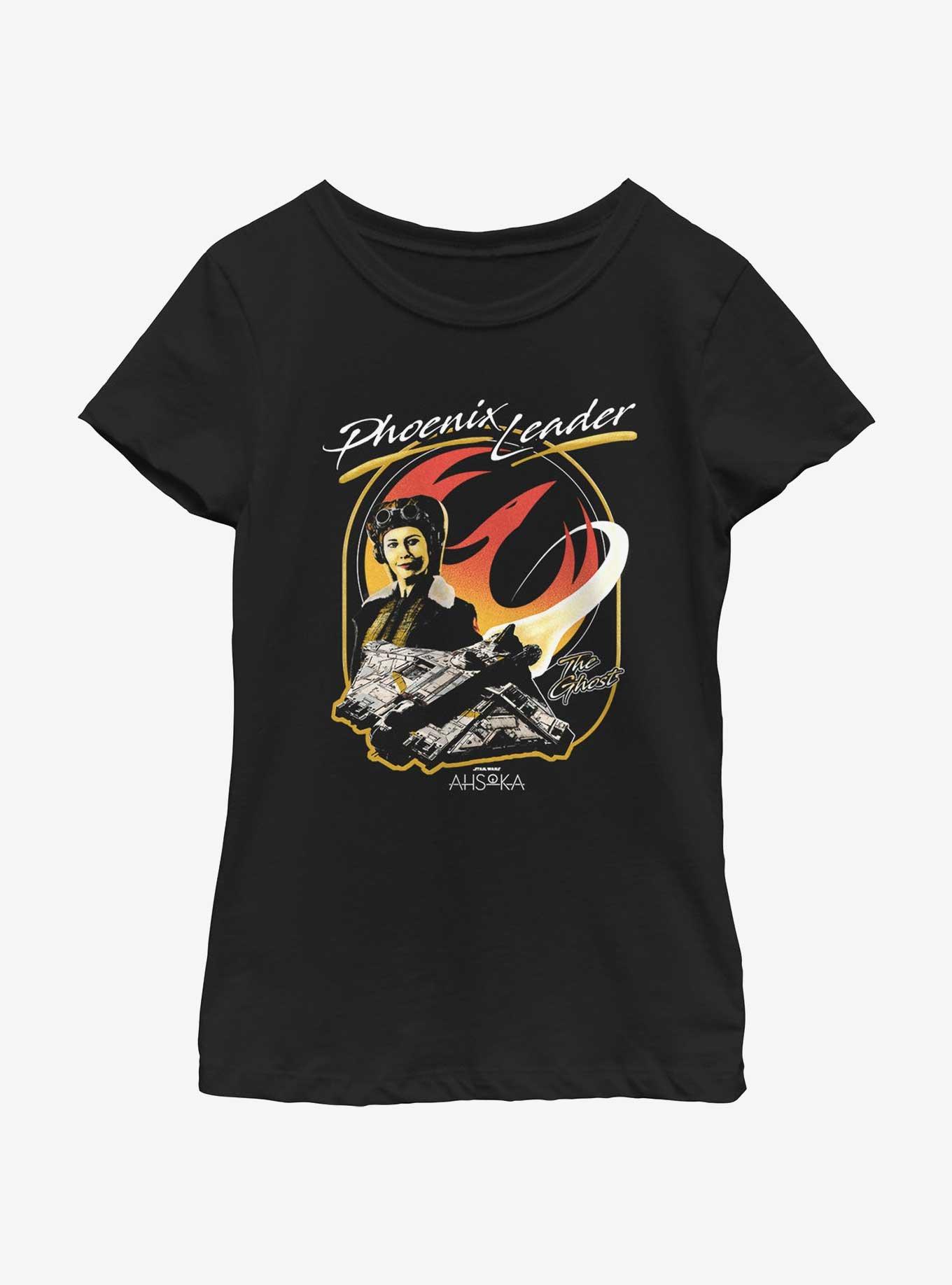 Disney Ahsoka Hera Phoenix Leader Youth Girls T-Shirt, BLACK, hi-res