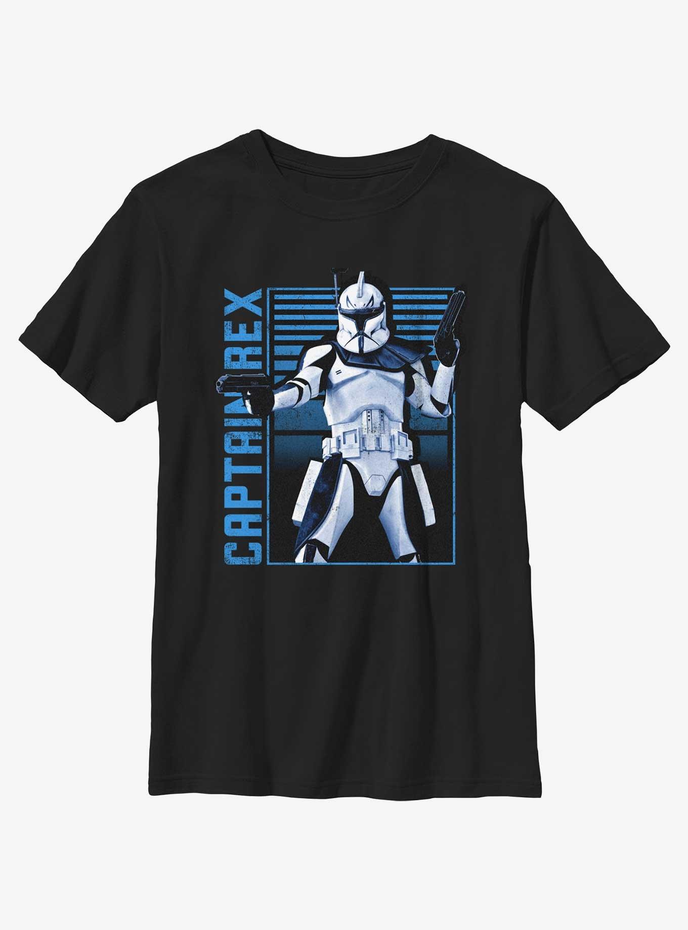 Disney Ahsoka Captain Rex Youth T-Shirt, BLACK, hi-res