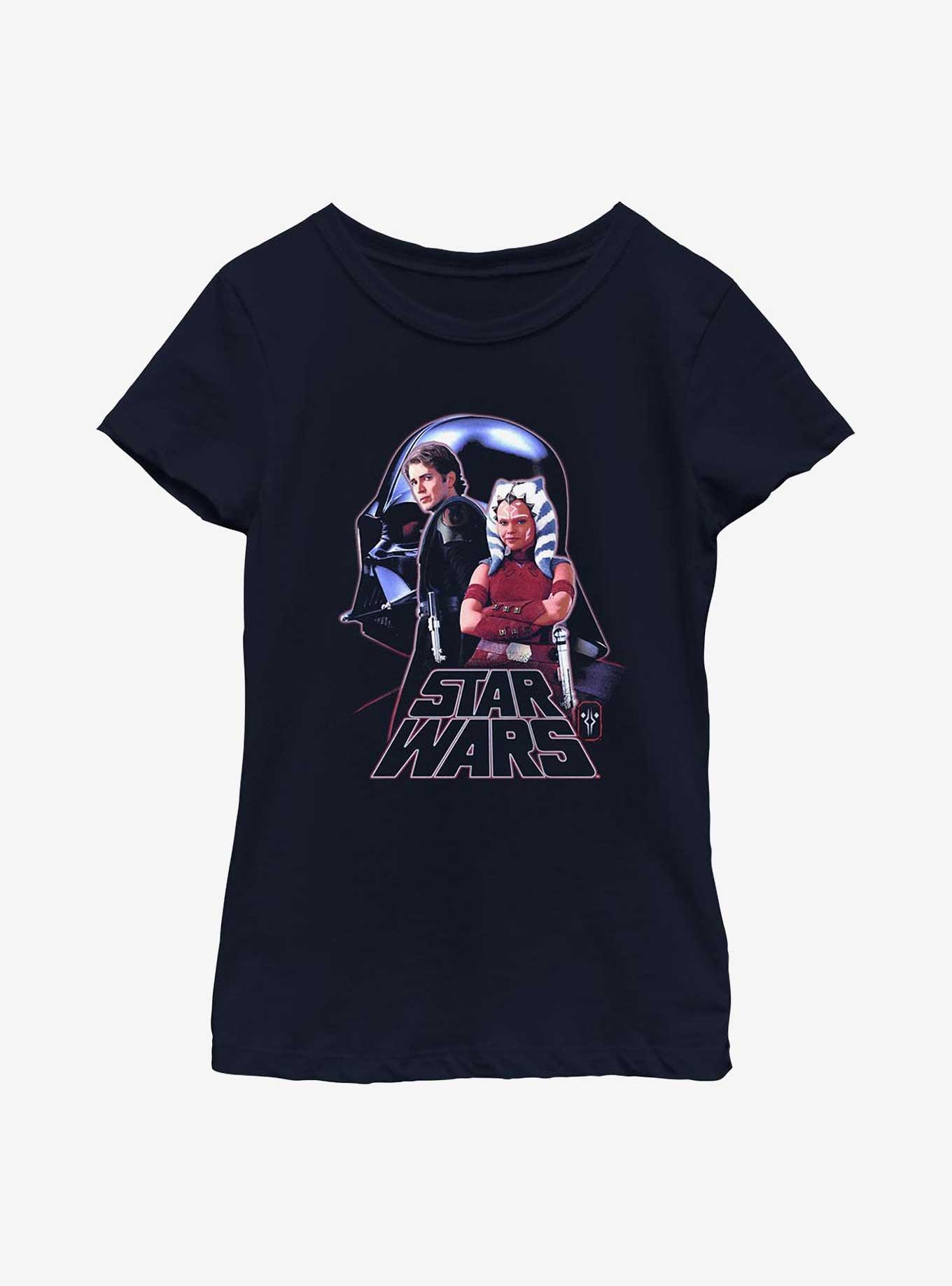 Disney Ahsoka Anakin Skywalker and Young Ahsoka Youth Girls T-Shirt, , hi-res