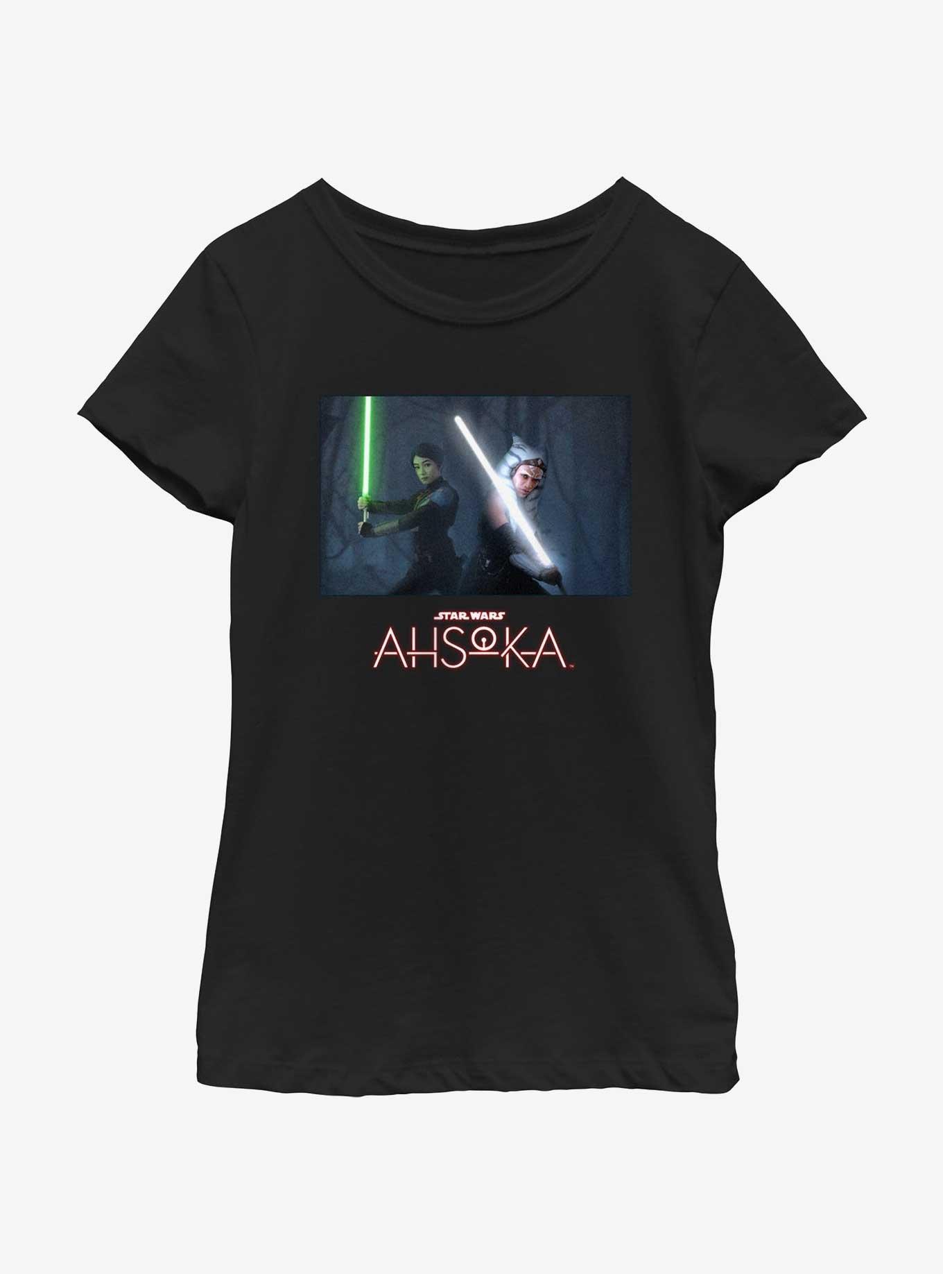 Disney Ahsoka Sabine and Ahsoka Lightsaber Stance Youth Girls T-Shirt, , hi-res
