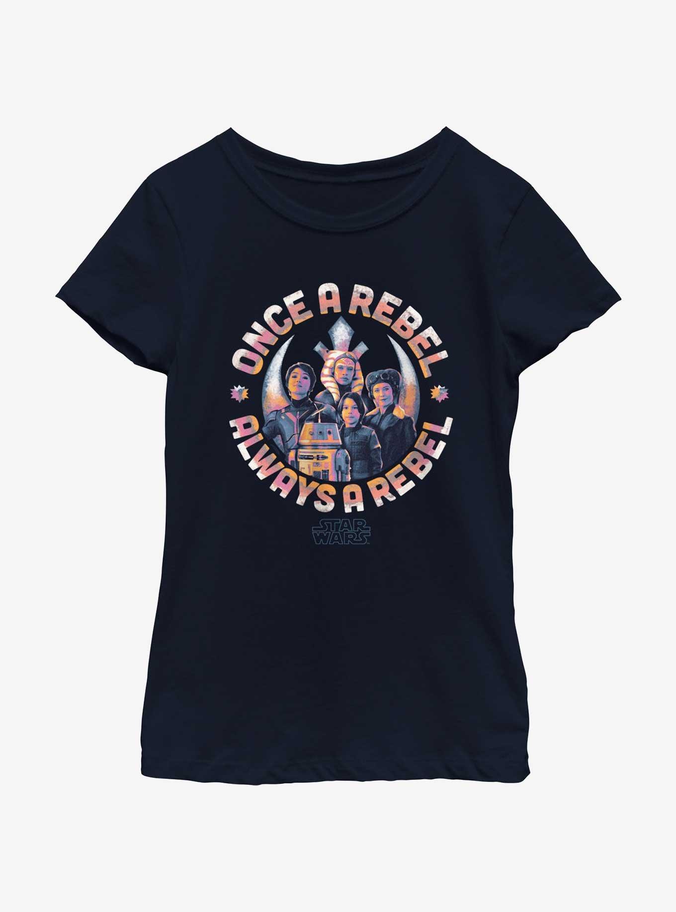 Disney Ahsoka Always A Rebel Youth Girls T-Shirt, , hi-res