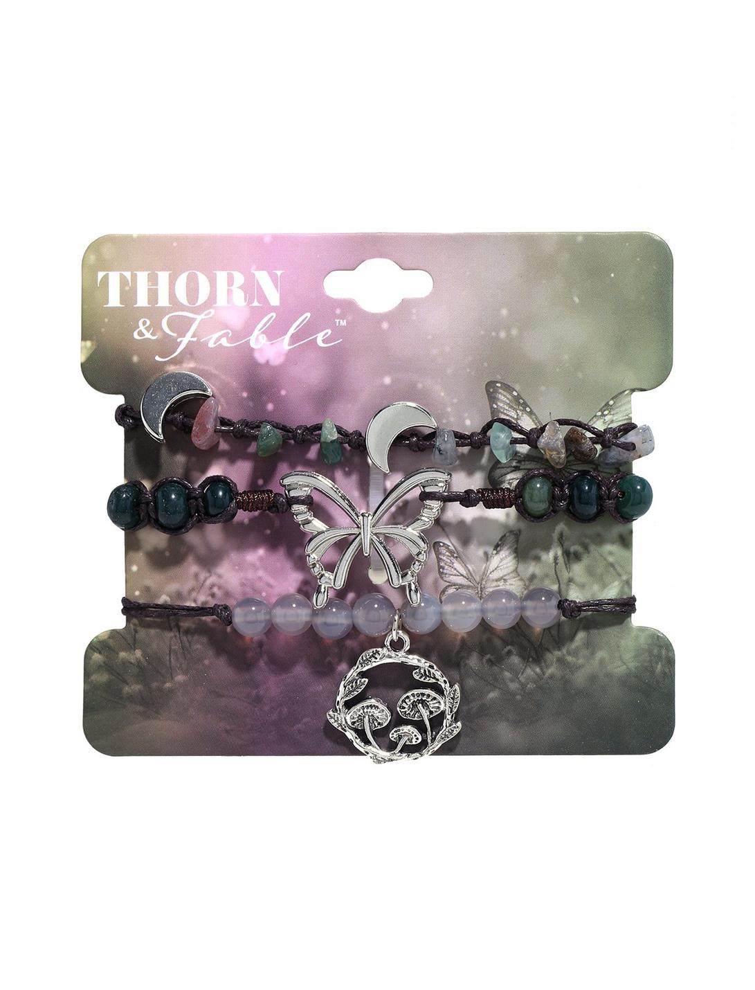 Thorn & Fable Cottage Grunge Bead Cord Bracelet Set, , hi-res