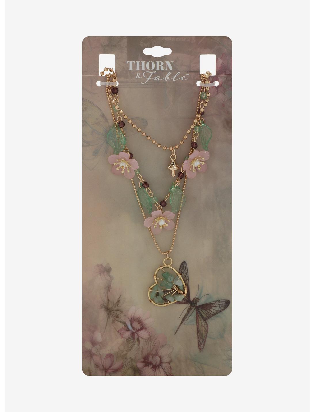 Thorn & Fable Sakura Heart Necklace Set, , hi-res