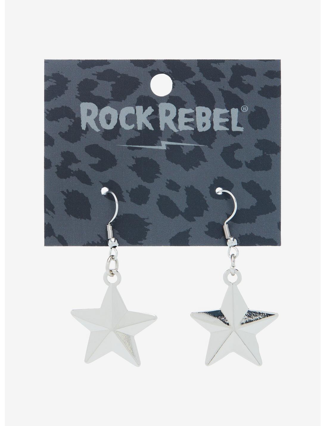 Rock Rebel Star Earrings, , hi-res