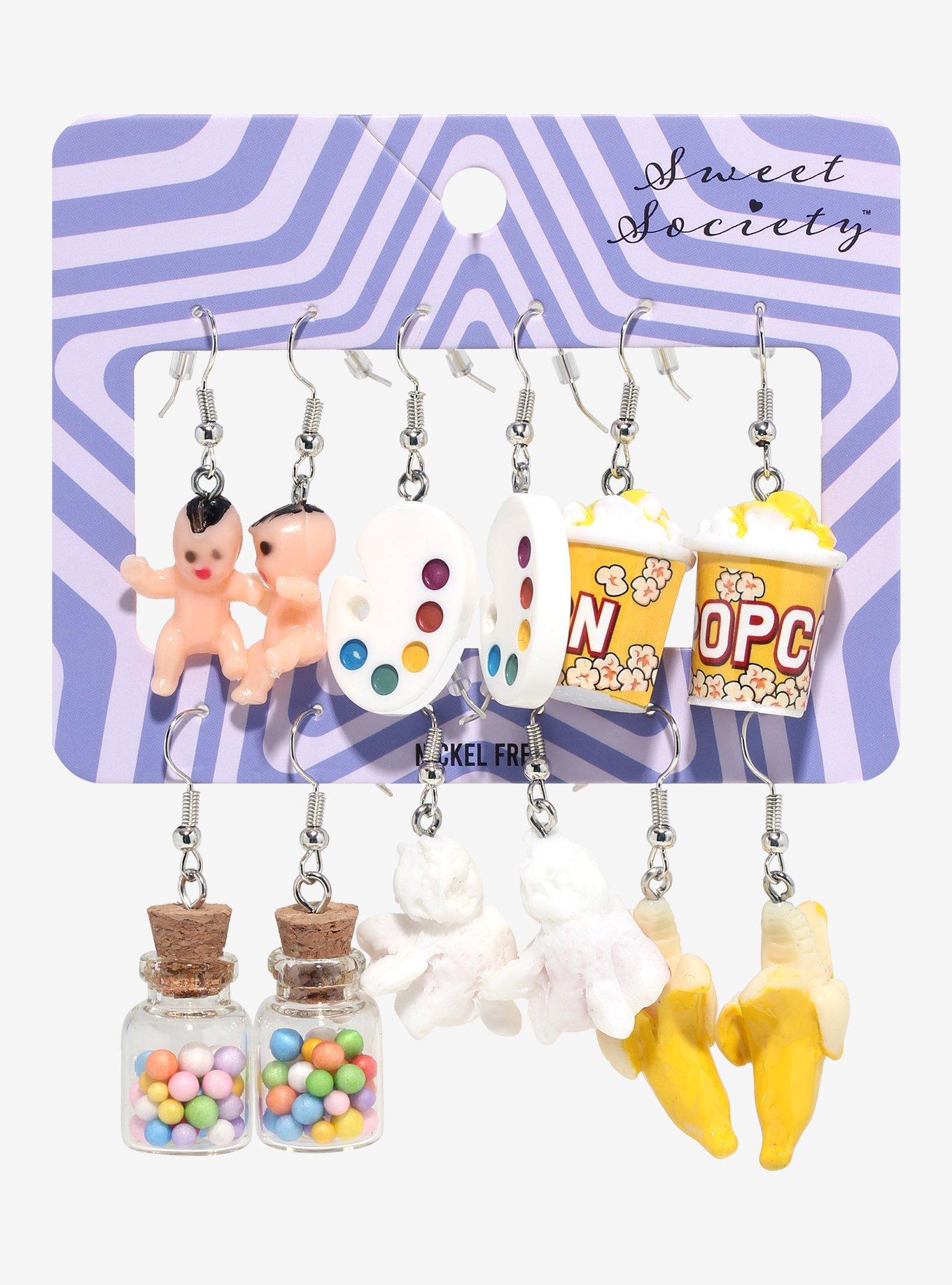 Sweet Society Artsy Food Earring Set, , hi-res