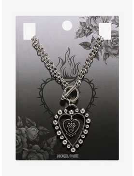 Sweet Society Heart Chain Toggle Necklace, , hi-res