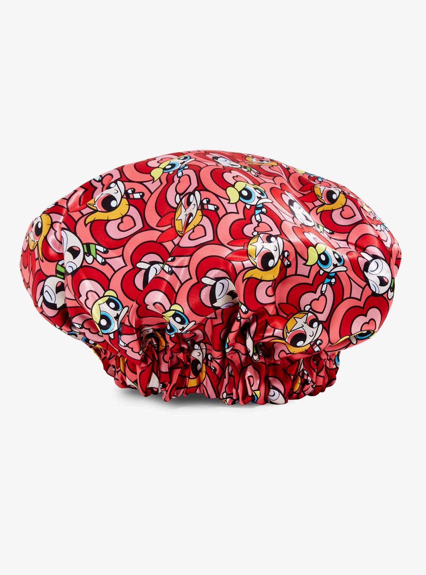 The Powerpuff Girls Heart Allover Print Hair Bonnet, , hi-res