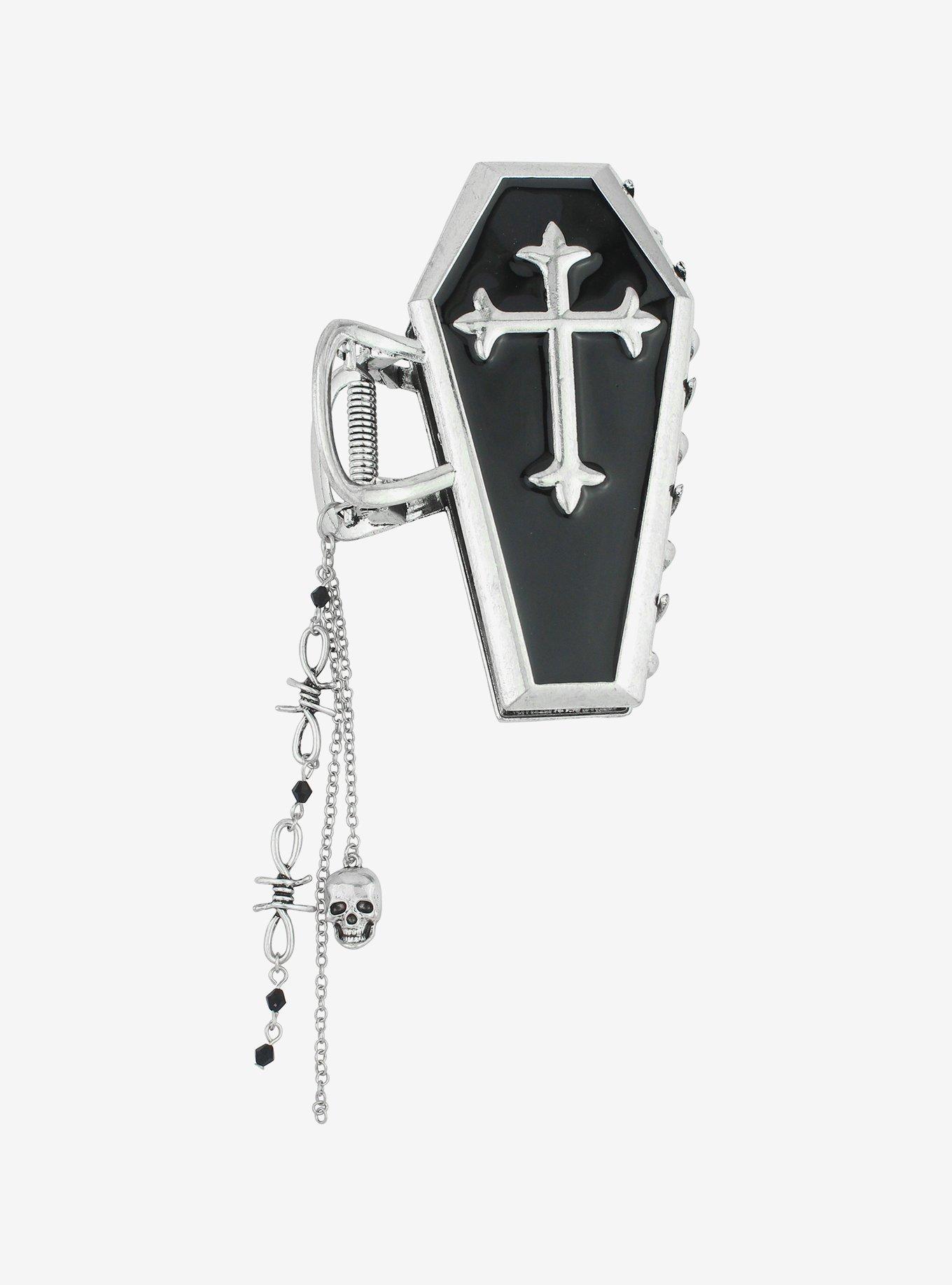 Social Collision® Coffin Chain Drops Claw Hair Clip, , hi-res