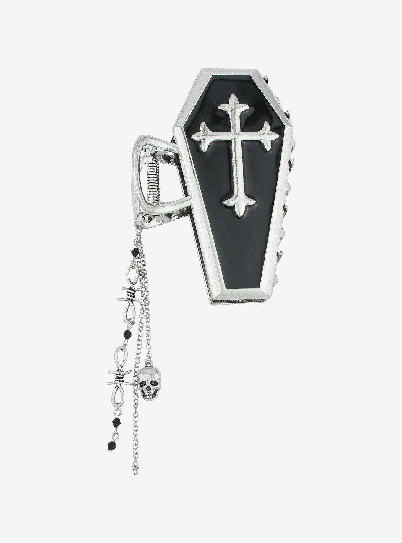 Social Collision Coffin Chain Drops Claw Hair Clip Hot Topic