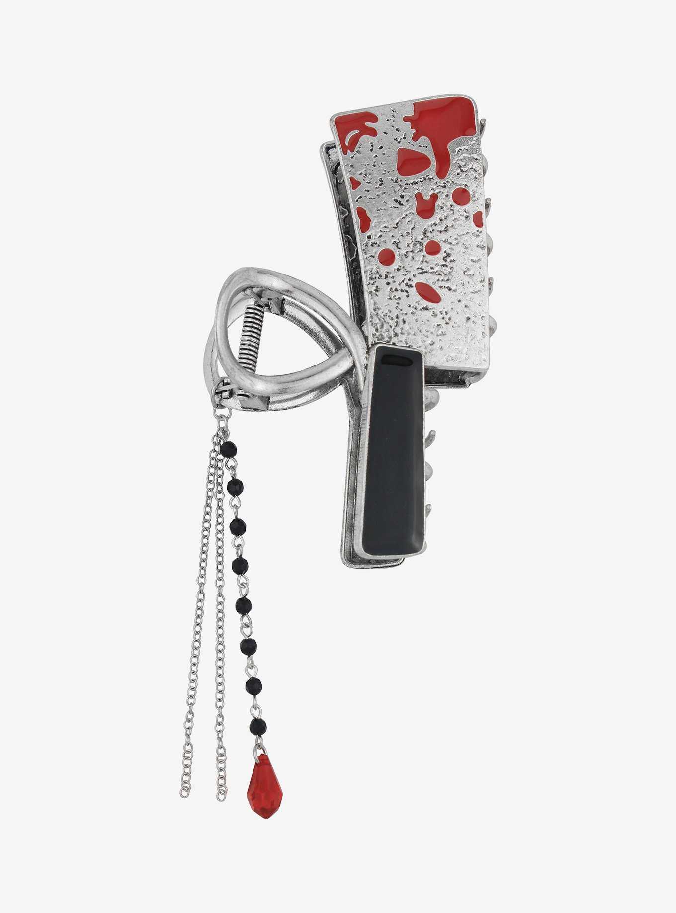 Social Collision® Bloody Hatchet Claw Hair Clip, , hi-res