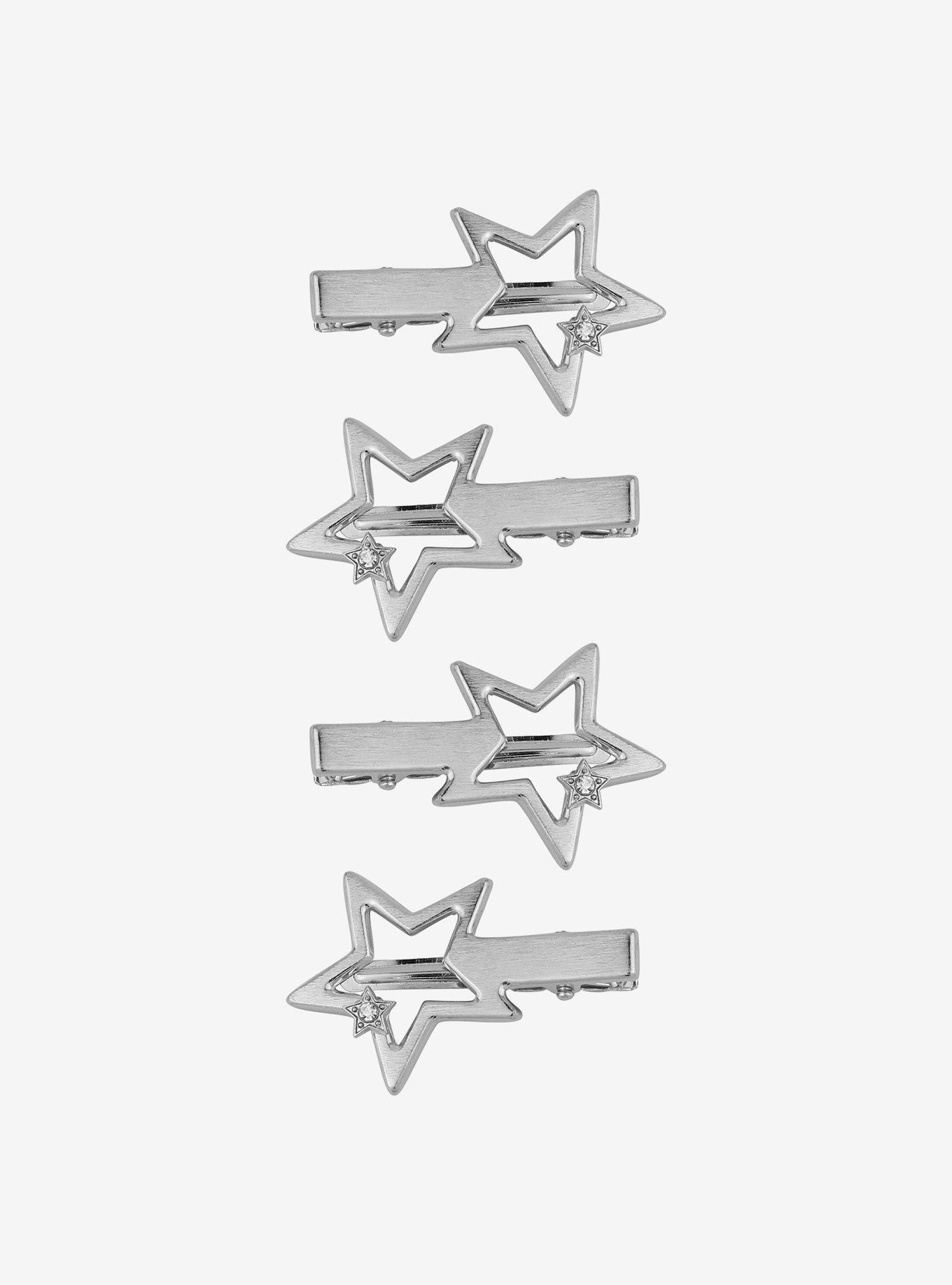 Social Collision® Jeweled Star Hair Clip Set, , hi-res