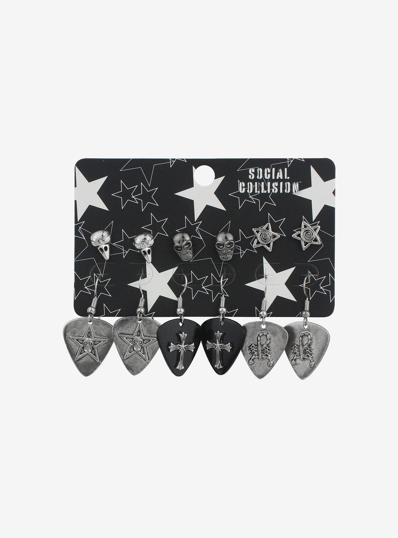 Social Collision® Guitar Picks Earring Set, , hi-res