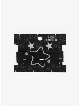 Social Collision® Star Faux Leather Cuff, , hi-res
