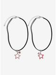 Sweet Society Pink Jeweled Star Best Friend Cord Necklaces, , hi-res