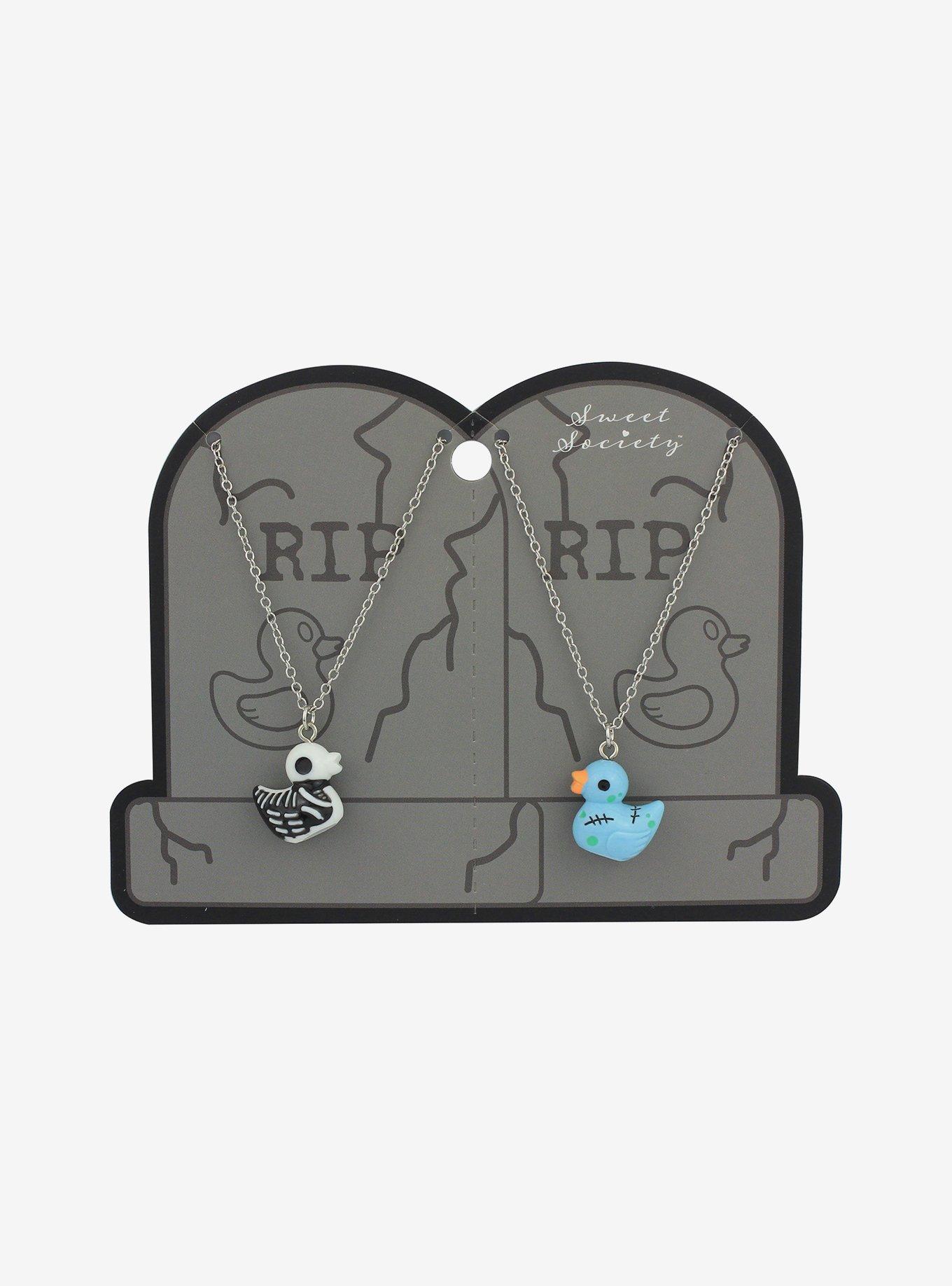 Sweet Society Dead Duck Best Friend Necklace Set, , hi-res