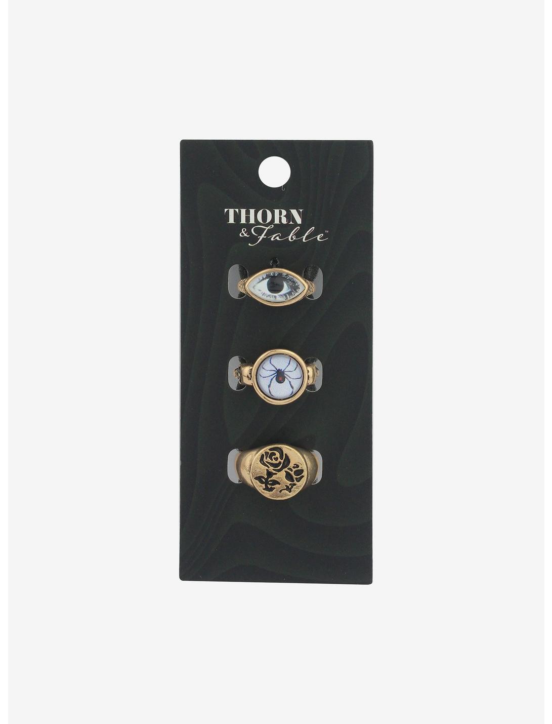 Thorn & Fable Eye Spider Ring Set, , hi-res