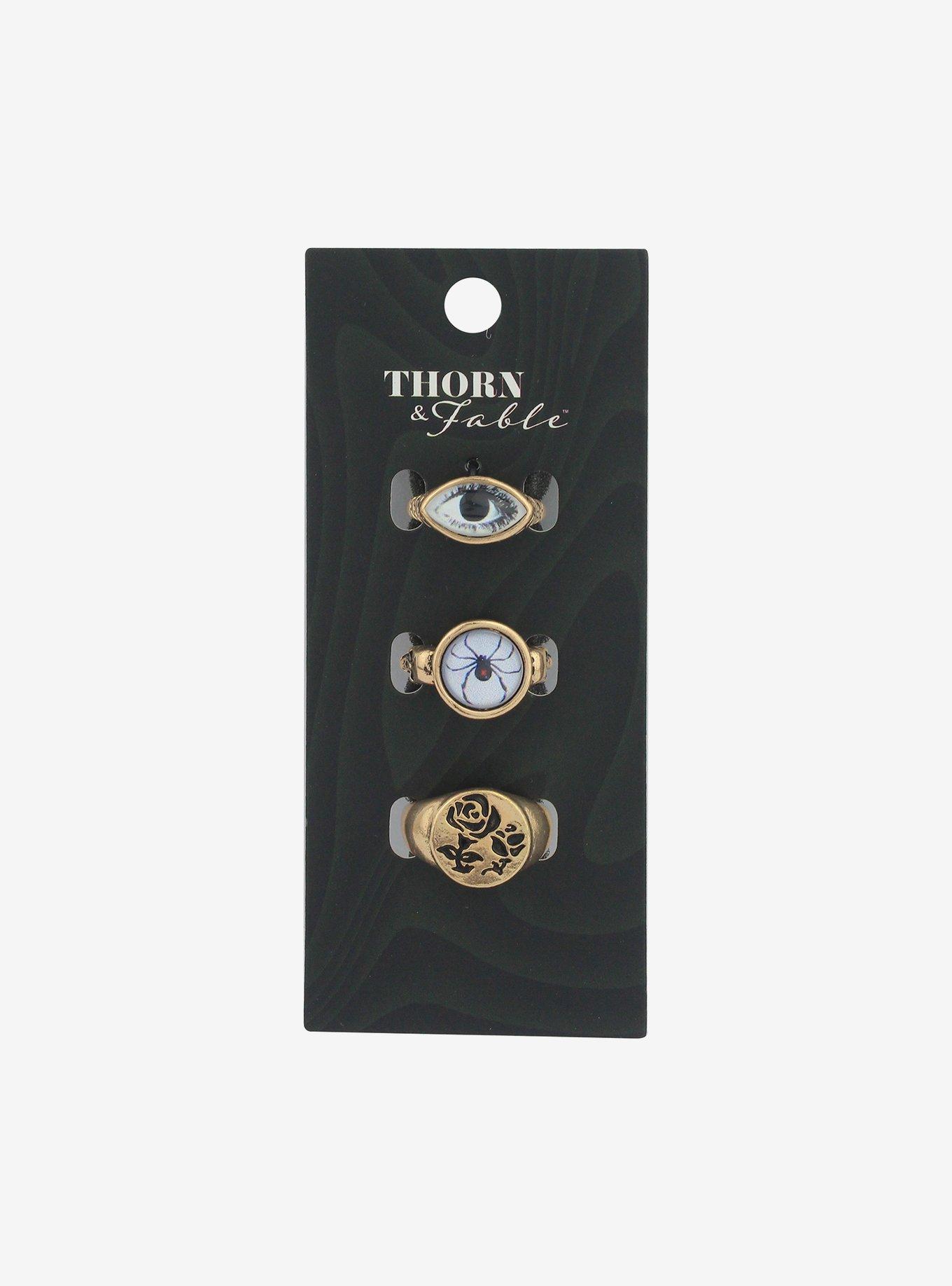 Thorn & Fable Eye Spider Ring Set, , hi-res