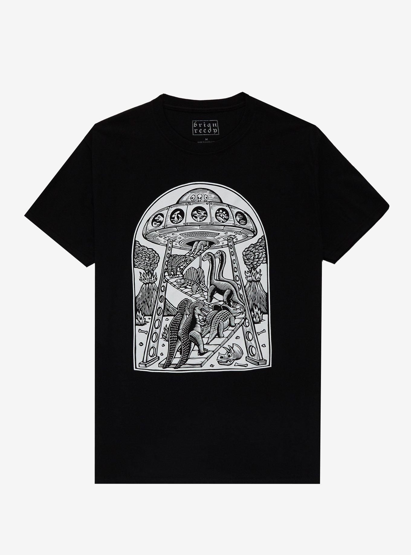 Dinosaur Ark T-Shirt By Brian Reedy, BLACK, hi-res