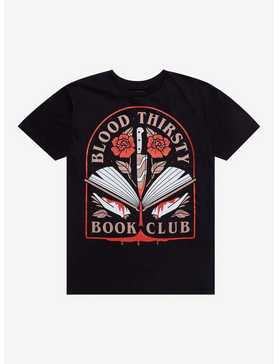 Bloodthirsty Book Club T-Shirt By Forensics & Flowers, , hi-res